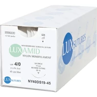 LUXAMID NYLON DS19 19mm 4/0 45 cm Blue sebészeti varrófonal