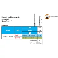 Stoddard D857 gyémánt safety-tip endo fúró FG 5db, választható színben