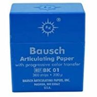 Bausch artikulációs papír kék 200