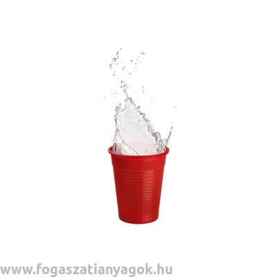 Műanyag pohár (piros) 100db Akzenta 180ml