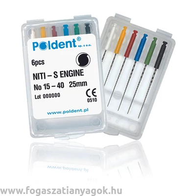 NiTi S-FILE Engine ( gépi tágító ) 15-40 25mm Endostar KIÁRUSÍTÁS
