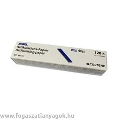 Artikulációs papír Hanel 40 mikronos kék 120 lap 22*110 