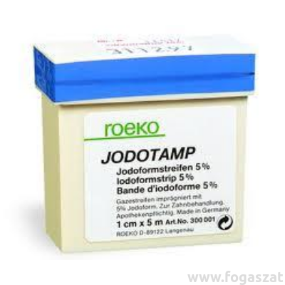 Jodotamp 1cm/5m Roeko - vérzéscsillapító gézcsík