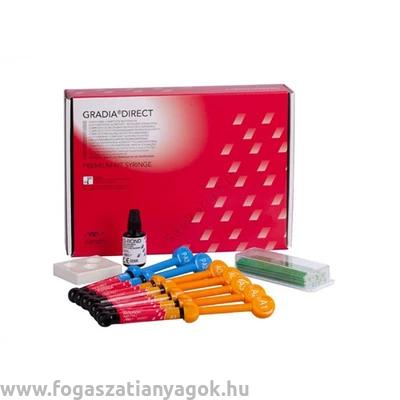 GC GRADIA DIRECT Premium tömőanyag készlet 7x utántöltő + G-Bond starter kit AKCIÓ