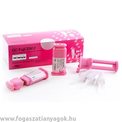 GC FUJICEM 2 SL starter kit, üveginomer ragasztócement 1 x 13,3 g + műanyag kinyomó pisztoly
