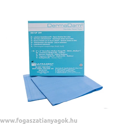 FlexiDam latexmentes kofferdam gumi 6*6 cm kék 30db