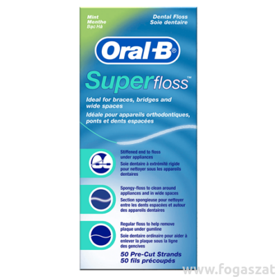 Oral-B superfloss fogselyem 50szál