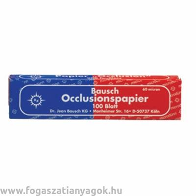 Bausch artikulációs papír kék-piros 40