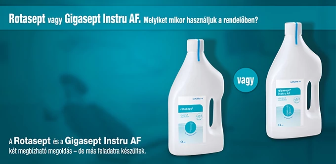 Rotasept vagy Gigasept Instru AF – melyiket mikor használjuk a rendelőben?