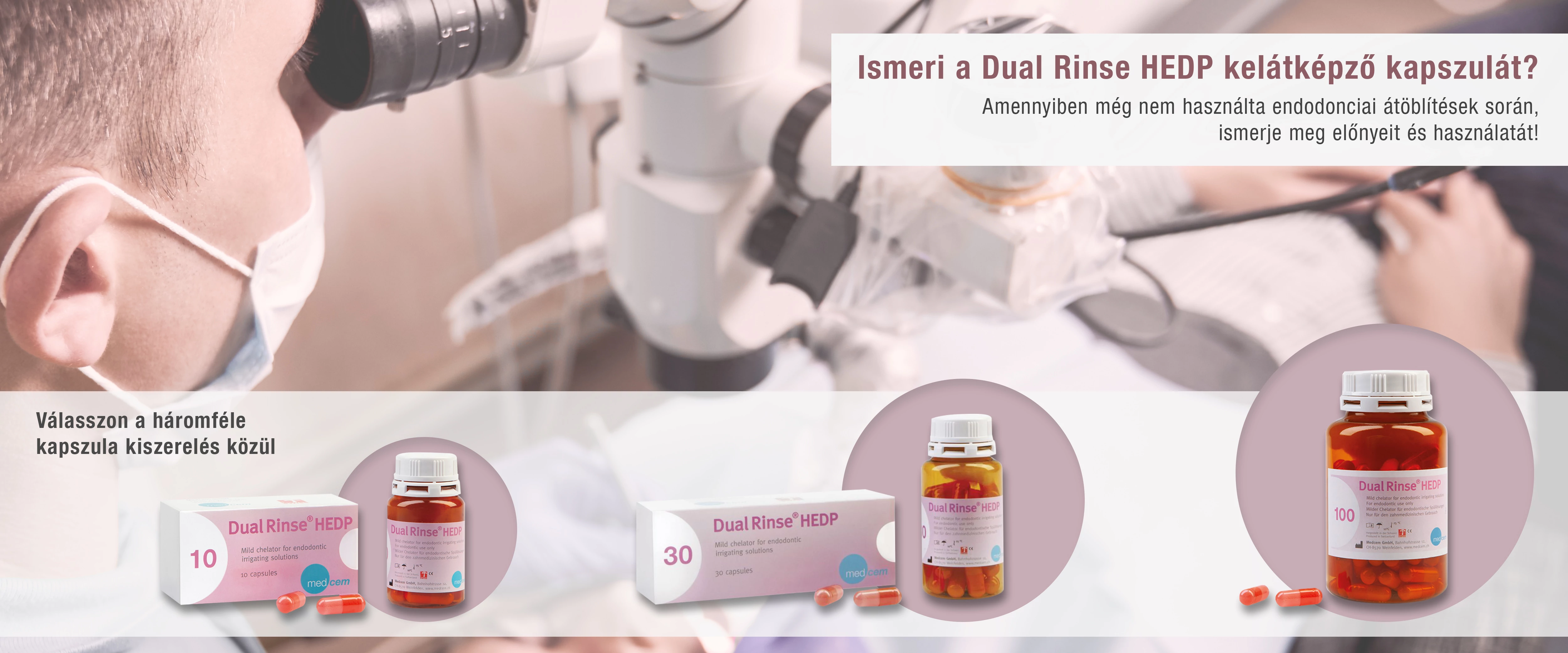 Dual Rinse HEDP kelátképző kapszula